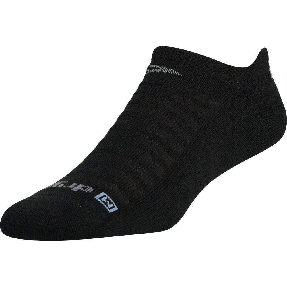 Drymax Running Lite-Mesh No Show Tab (Black, Medium)